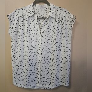 Loft Women's Size XS Blouse Speckled Dot